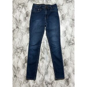 Chevignon Women's Jeans Size 6 Blue Medium Wash Pockets Logo W24" x Inseam 26.5"